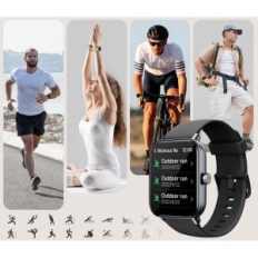 Smartwatch AEAC IDW19, 1,8-palčni, 110 načinov, IP68, črna
