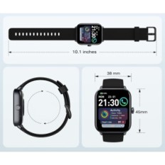SmartWatch AEAC IDW19, 1,8-tums, 110 lägen, IP68, Svart