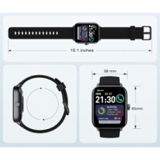 Smartwatch AEAC IDW19, 1,8-palčni, 110 načinov, IP68, črna