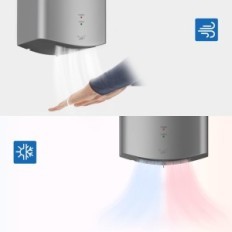 AIKE AK 2630 hand dryer, AIR VIPER 110 V 1400 W, Silver