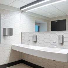 Sèche-mains AK 2630, Viper à air 110 V 1400 W, argent