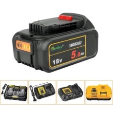 Waityley WTL200 18V 5.0Ah baterijos į dewalt, 2 vnt