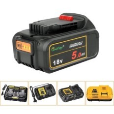 Waityley WTL200 18V 5.0Ah baterijos į dewalt, 2 vnt