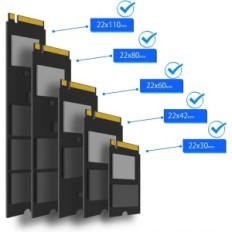 Dual Glotrends PA20 M.2 NVME-Adapter an PCIe 3.0 x4 mit PCIe-Bifurkation