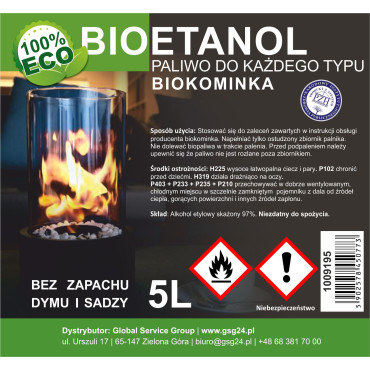 Βιολογική βιοαιθανόλη βιο, για Biocominka 5L
