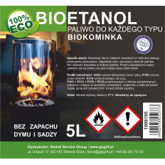 Bioalcool bioéthanol BIO carburant pour biocheminée 5L