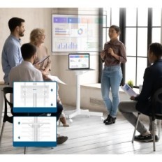 Bontec TC003WS Stand TV, 23-60 '', VESA 75x400 mm, bianco