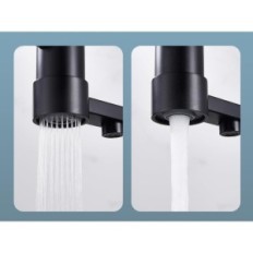 Plussen 01 kitchen faucet with purified water tap, black color