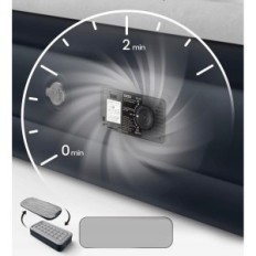 Madrass Oppblåsbare Single Idoo med Pumpe, 190 x 100 x 46 cm, brukt