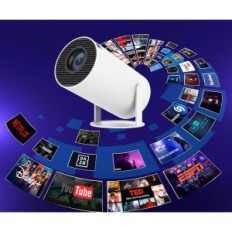 Projektor Kinmris HY300 4K, Android 11, WiFi6, 200si, 1280 * 720p, bijelo