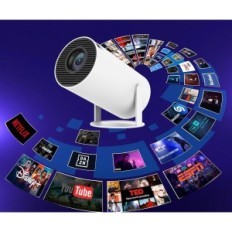 Proiettore Kinmris HY300 4K, Android 11, WiFi6, 200ANSI, 1280 * 720p, Bianco