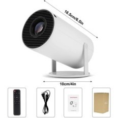 Proyector Kinmris HY300 4K, Android 11, WiFi6, 200ansi, 1280 * 720p, Blanco