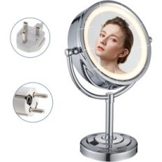 Dowing table with backlight 5x, chrome, diameter 21.5 cm