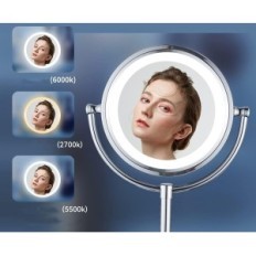 Tkanina s podsvícením 5x, chrom, průměr 21,5 cm