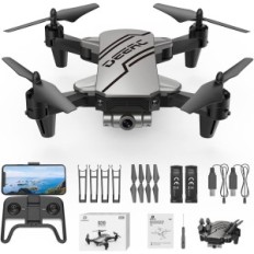 Mini drone DECRC D20 vaikams, 720p HD, FPV, juoda, naudojama