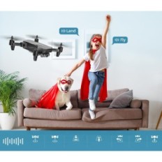 Mini Drone deerct D20 lastele, 720p HD, FPV, must, kasutatud