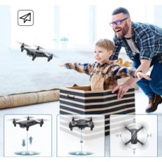 Mini Drone Deerc D20 para niños, 720p HD, FPV, Negro, Utilizado