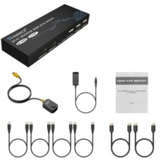 KVM HDMI Switch TCNEWCL, 2 porte, 4 HDMI, 2 USB