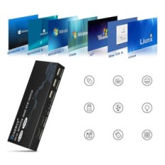 KVM HDMI TCNewCL kapcsoló, 2 port, 4 HDMI, 2 USB