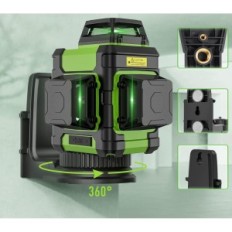 Laser Huepar 360 Cross, Green 3D, IP54, uporabljen