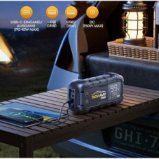 Bilstarter Yaberauto YA60, 6000 A, 45 W, Power Bank 26800 Mah