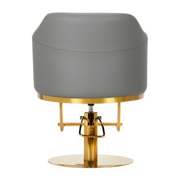 Frisørstol Burgos Gold Gray — bagfra