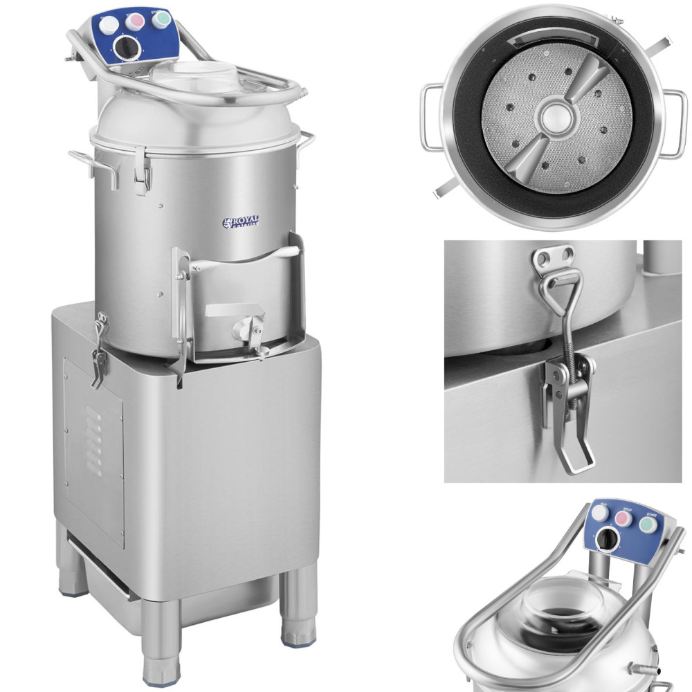 Peeler eléctrico para papas gastronómicas 21 l + temporizador