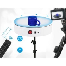 Rotating Electric Baoshanchan Platform Exhibition, 100kg, 30 cm, bianco