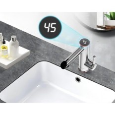 Rubinetto elettrico, 220V, display digitale, argento, mostra