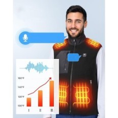 Šildomas KEMIMOTO, EUR-XL Fleece VEST, JAV-XL, Azijos-2XL, juoda