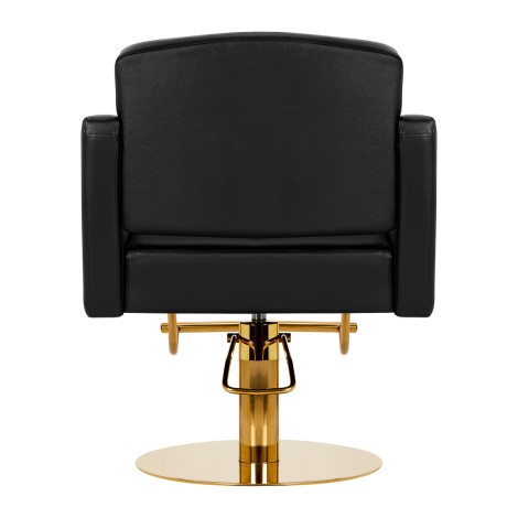 Gabbiano Turyn fodrászdefekt szék fekete-arany — hátulnézet