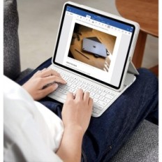 ESR-Tastatur-Hülle für iPad Pro 12.9 White Magnetic Case mit Tastatur