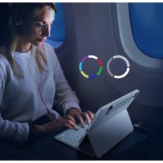 Funda de teclado ESR para iPad Pro 12.9 Funda magnética blanca con teclado