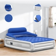 Colchão pneumático com airefina Headboard, AF-A01, 216x152x91,5 cm