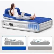 Pneumatic mattress with Airefina headboard, AF-A01, 216x152x91.5 cm