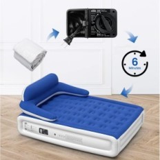 Pneumatic mattress with Airefina headboard, AF-A01, 216x152x91.5 cm