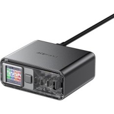 Cargador ACEFAST Z4 Gan, 218 W, USB C, 4 puertos con pantalla