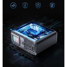 Chargeur ACEFAST Z4 Gan, 218 W, USB C, 4 ports avec écran