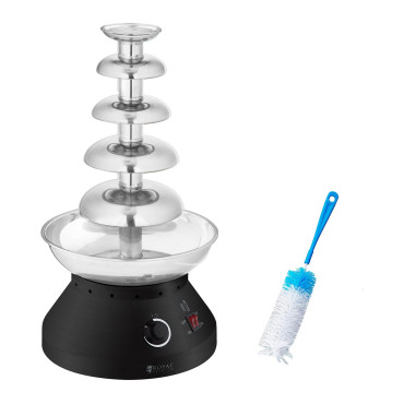 Grindų šokolado fontanas šokoladui 5 aukštai 4 kg