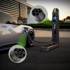 EV TESKEE 2 Typ 2 Laddkabel för Wallbox EV, 11kW 16A 5 meter Trefas