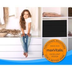 Maxvitalis kokkuklapitavad madrats, 3-osaline, 15 cm, 75 x 195 x 15 cm, must