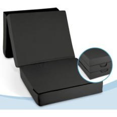 Matelas pliant MaxVitalis, 3 pièces, 15 cm, 75 x 195 x 15 cm, noir