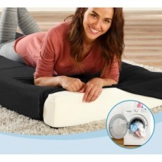 MAXVITALIS Vouwmatras, 3-delige, 15 cm, 75 x 195 x 15 cm, zwart