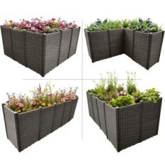 Wels de flores, cama de jardim, caixa de flor, 148 x 60 x 76 cm