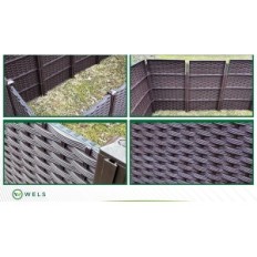 Flowerbed Wels, garden bed, flower box, 148 x 60 x 76 cm
