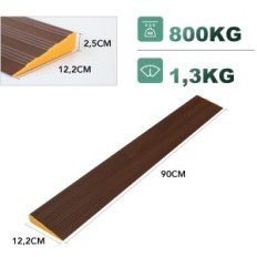 Liekumm TR602SW-Rampe, Türweite 2,5 x 90 cm, bis zu 800 kg, Aluminium