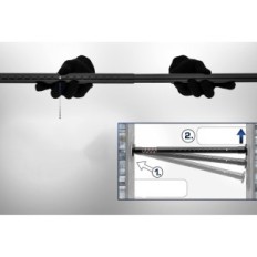 Meisenberg, 310-360 cm, hochkohlenstoffstahl, schwarze Matte