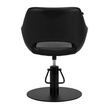 Kadernícke kreslo Gabbiano Morena čierne — pohľad zozadu