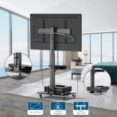 Τηλεοπτική στάση στους τροχούς Bontec FITW-02, 30-70 '', VESA 600 x 400 mm