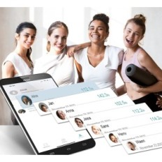 Peso intelligente del pavimento P1 del P1, fino a 180 kg, bianco